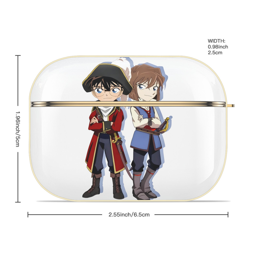 名探偵コナン 灰原 哀 はいばら あい Detective Conan Anita Hailey、Vi Graythorn Haibara Ai 【AirPods Pro用】ハードシェル保護ケース｜耐衝撃・防指紋・カラビナ付き商品仕様