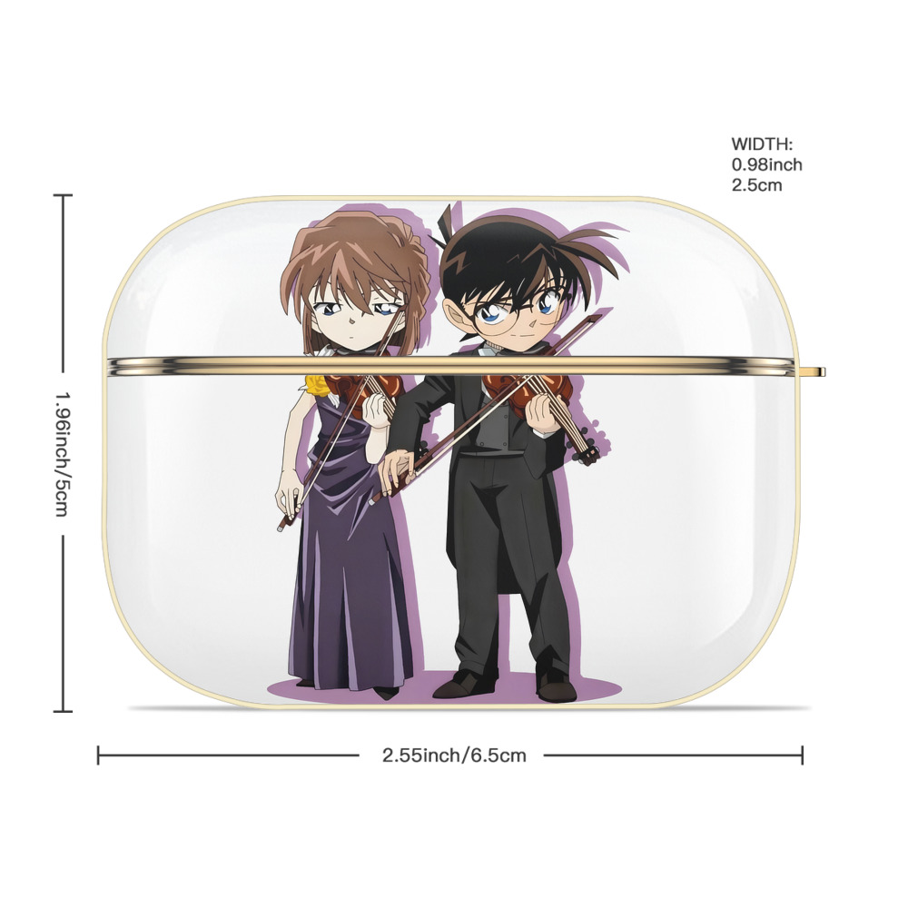 名探偵コナン 灰原 哀 はいばら あい Detective Conan Anita Hailey、Vi Graythorn Haibara Ai 【AirPods Pro用】ハードシェル保護ケース｜耐衝撃・防指紋・カラビナ付き商品仕様
