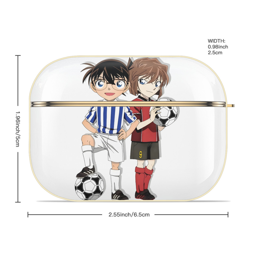 名探偵コナン 灰原 哀 はいばら あい Detective Conan Anita Hailey、Vi Graythorn Haibara Ai 【AirPods Pro用】ハードシェル保護ケース｜耐衝撃・防指紋・カラビナ付き商品仕様