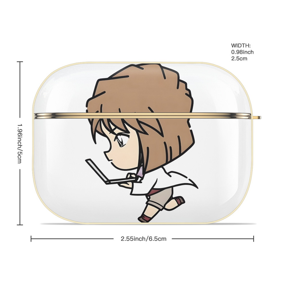 名探偵コナン 灰原 哀 はいばら あい Detective Conan Anita Hailey、Vi Graythorn Haibara Ai 【AirPods Pro用】ハードシェル保護ケース｜耐衝撃・防指紋・カラビナ付き商品仕様