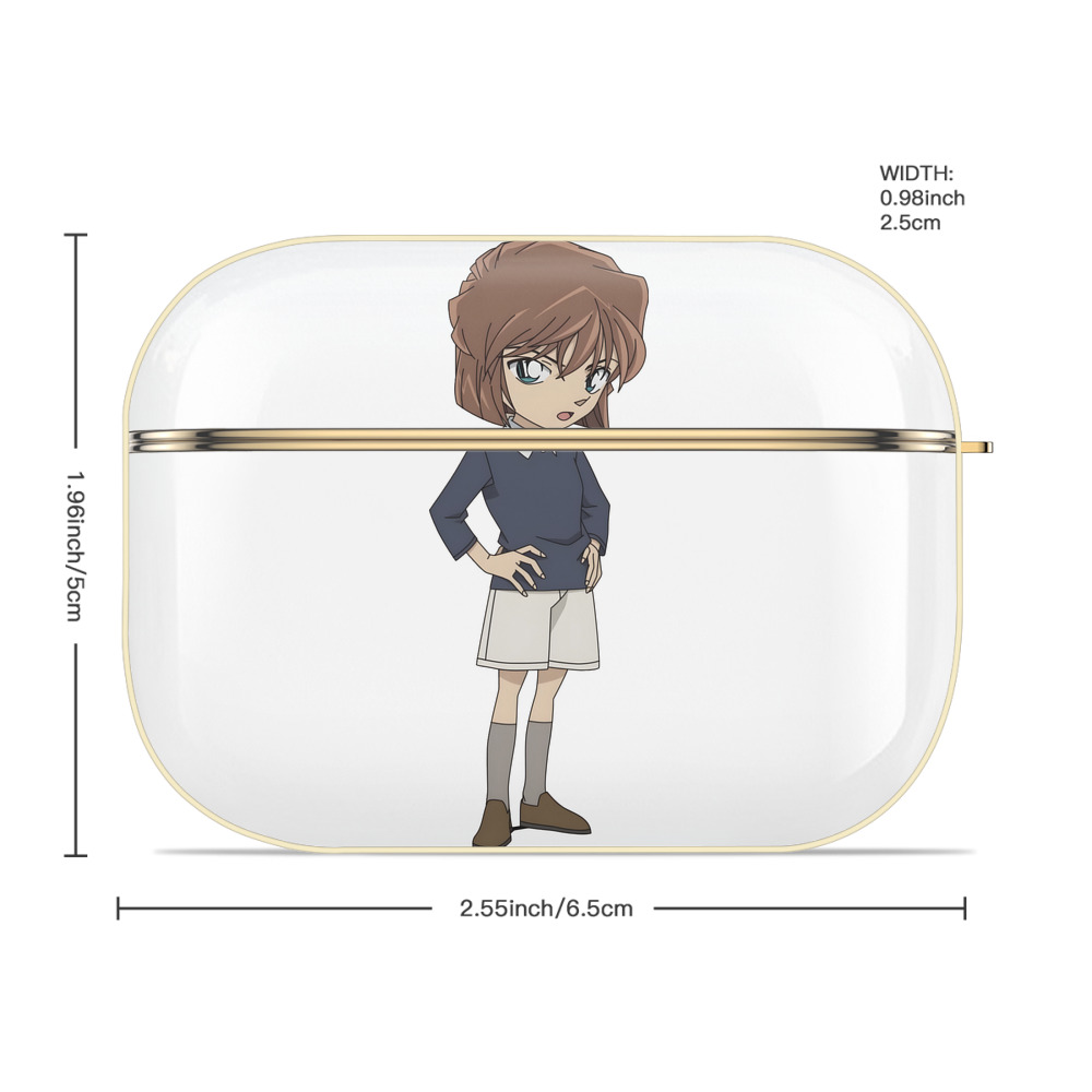 名探偵コナン 灰原 哀 はいばら あい Detective Conan Anita Hailey、Vi Graythorn Haibara Ai 【AirPods Pro用】ハードシェル保護ケース｜耐衝撃・防指紋・カラビナ付き商品仕様