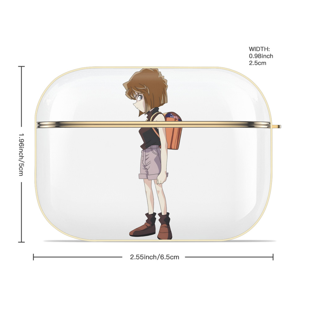 名探偵コナン 灰原 哀 はいばら あい Detective Conan Anita Hailey、Vi Graythorn Haibara Ai 【AirPods Pro用】ハードシェル保護ケース｜耐衝撃・防指紋・カラビナ付き商品仕様