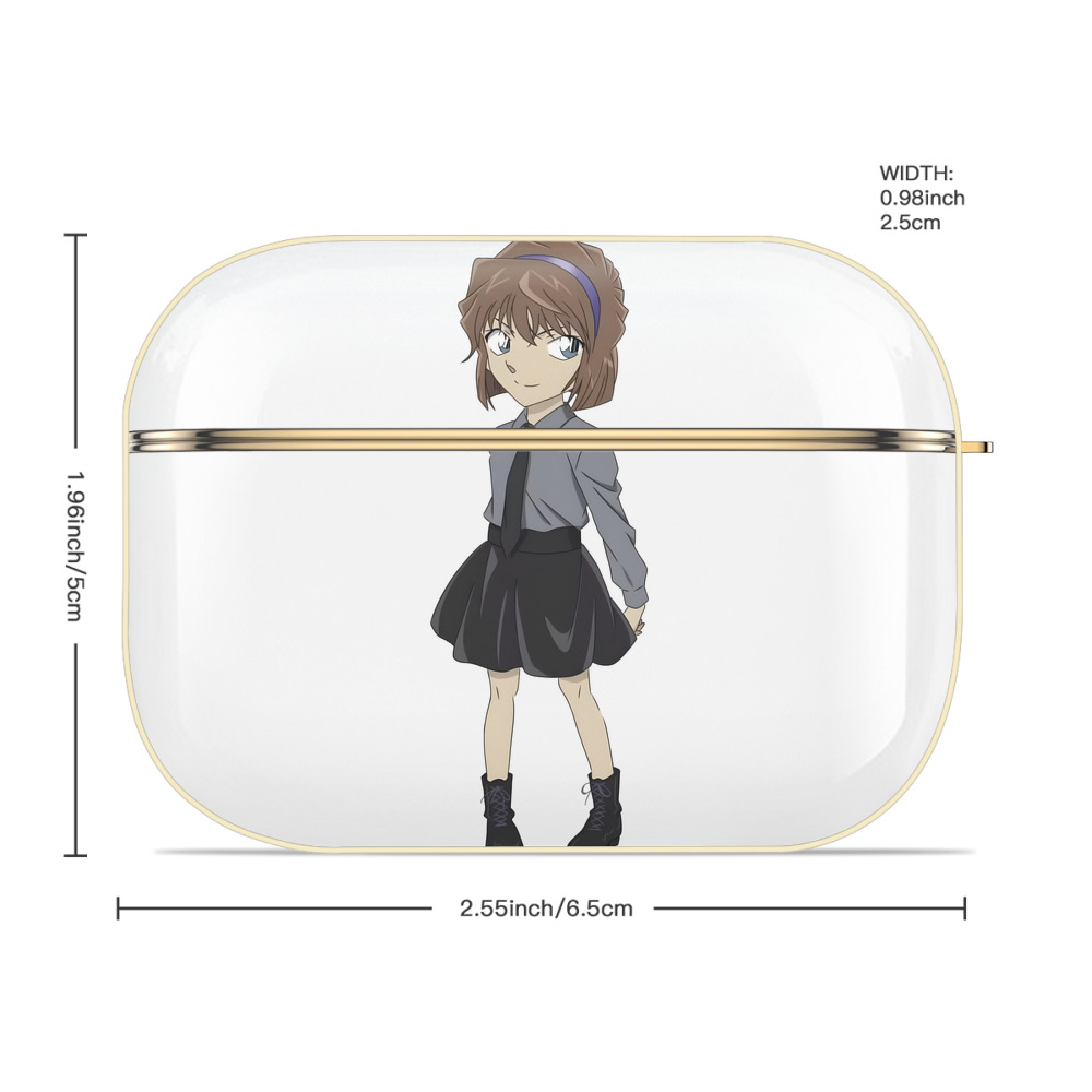 名探偵コナン 灰原 哀 はいばら あい Detective Conan Anita Hailey、Vi Graythorn Haibara Ai 【AirPods Pro用】ハードシェル保護ケース｜耐衝撃・防指紋・カラビナ付き商品仕様