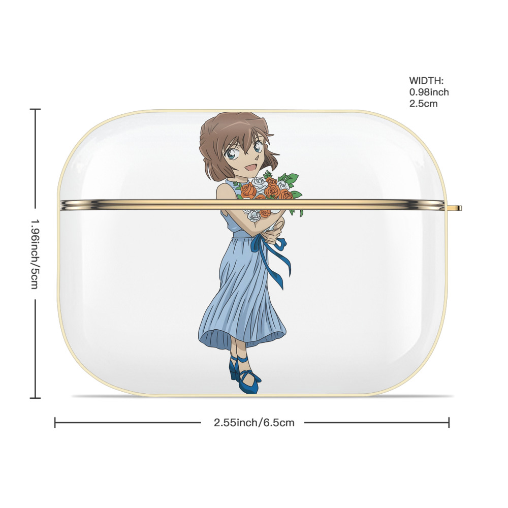 名探偵コナン 灰原 哀 はいばら あい Detective Conan Anita Hailey、Vi Graythorn Haibara Ai 【AirPods Pro用】ハードシェル保護ケース｜耐衝撃・防指紋・カラビナ付き商品仕様