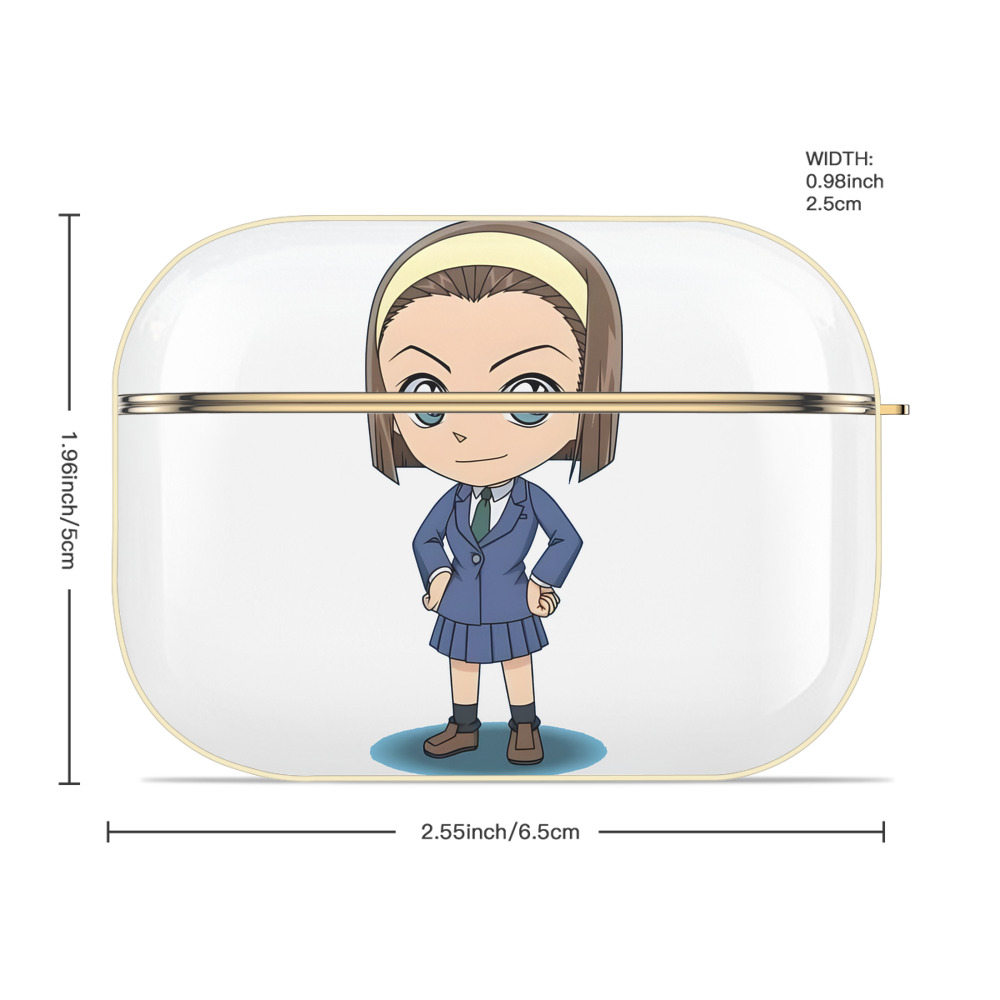 名探偵コナン 吉田 歩美 よしだ あゆみ Detective Conan my Yeager 【AirPods Pro用】ハードシェル保護ケース｜耐衝撃・防指紋・カラビナ付き商品仕様