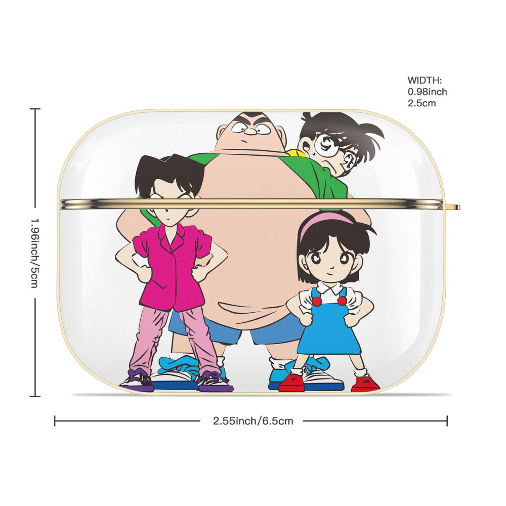 名探偵コナン Detective Conan 【AirPods Pro用】ハードシェル保護ケース｜耐衝撃・防指紋・カラビナ付き商品仕様