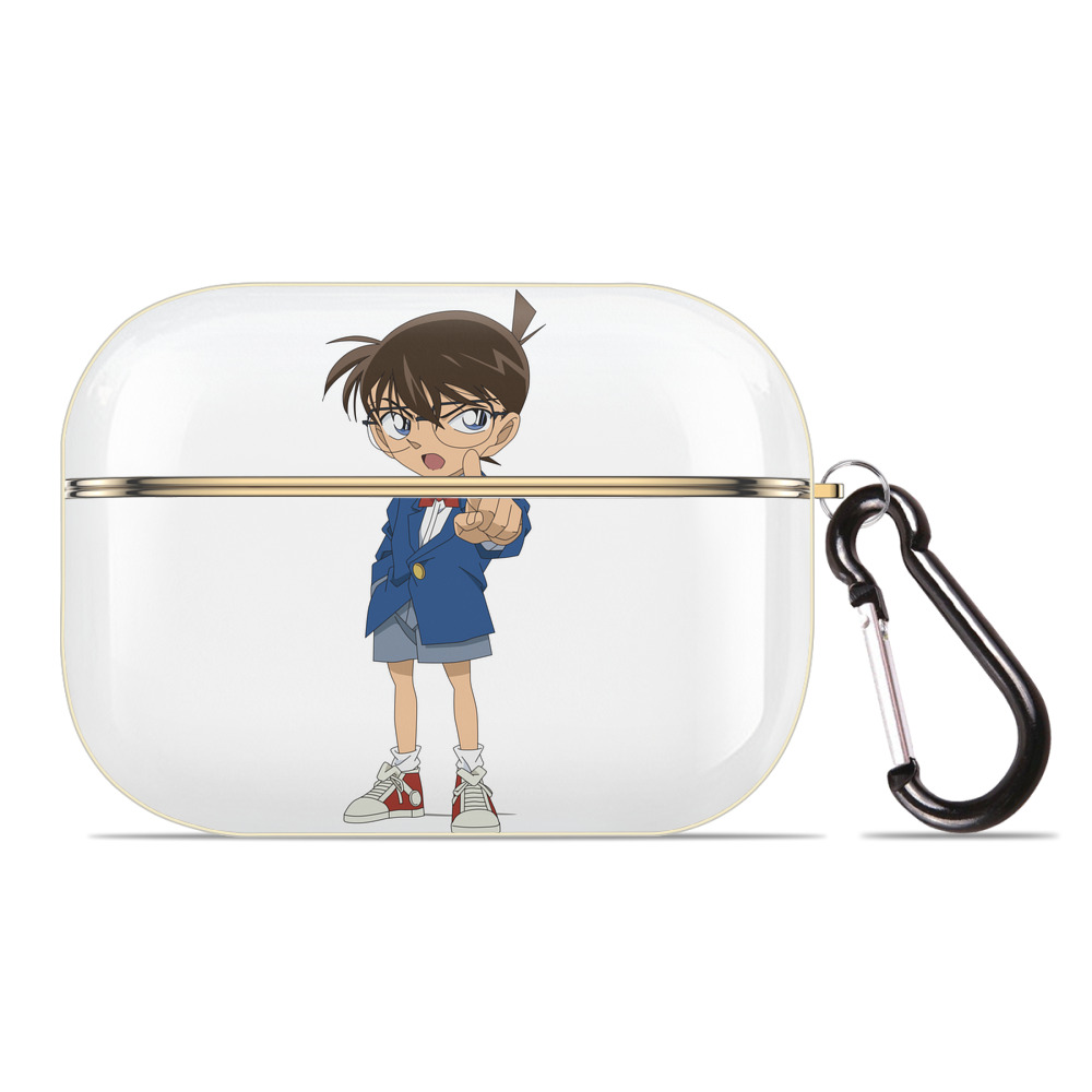 （画像用） 名探偵コナン 江戸川 コナン Detective Conan Conan Edogawa 【AirPods Pro用】ハードシェル保護ケース｜耐衝撃・防指紋・カラビナ付き商品仕様