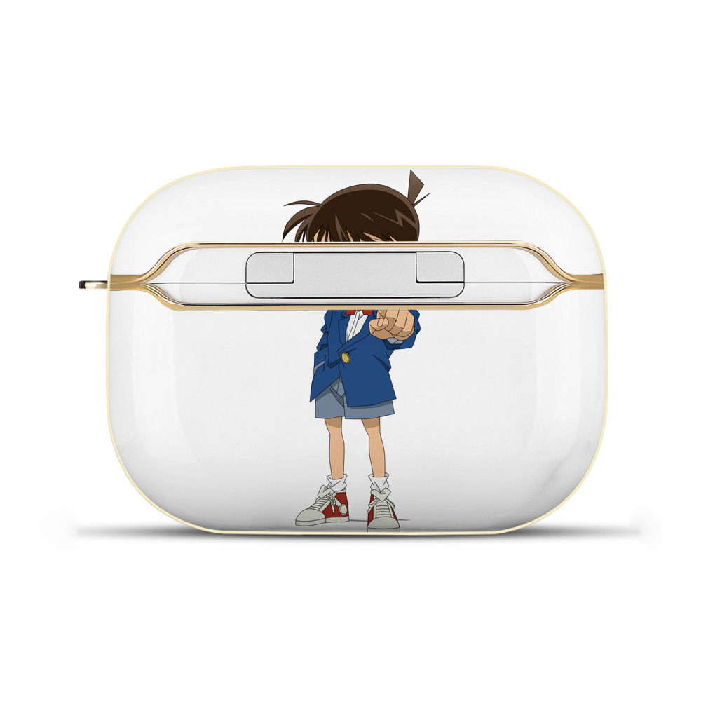 （画像用） 名探偵コナン 江戸川 コナン Detective Conan Conan Edogawa 【AirPods Pro用】ハードシェル保護ケース｜耐衝撃・防指紋・カラビナ付き商品仕様