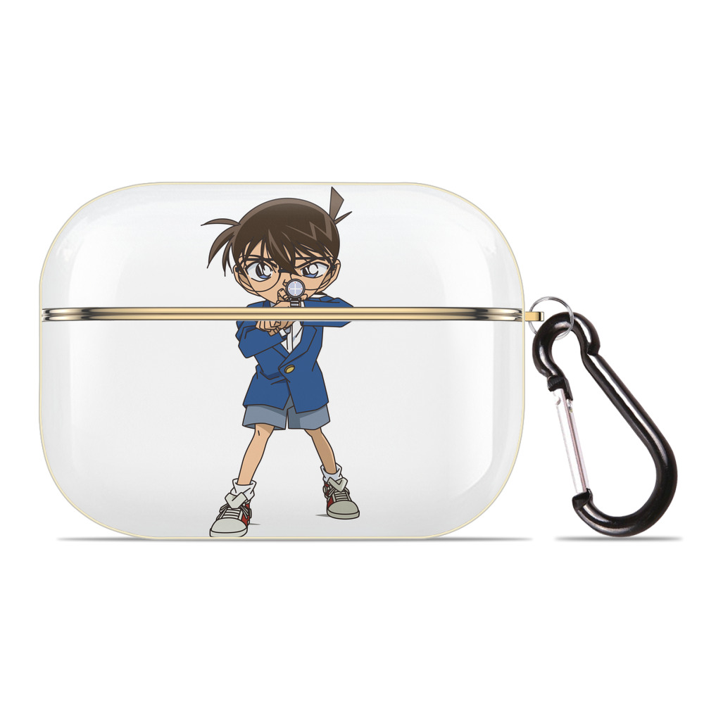 （画像用） 名探偵コナン 江戸川 コナン Detective Conan Conan Edogawa 【AirPods Pro用】ハードシェル保護ケース｜耐衝撃・防指紋・カラビナ付き商品仕様