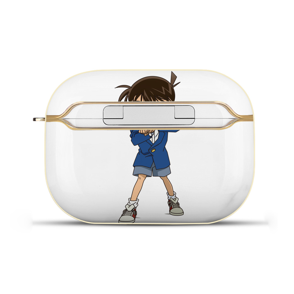 （画像用） 名探偵コナン 江戸川 コナン Detective Conan Conan Edogawa 【AirPods Pro用】ハードシェル保護ケース｜耐衝撃・防指紋・カラビナ付き商品仕様