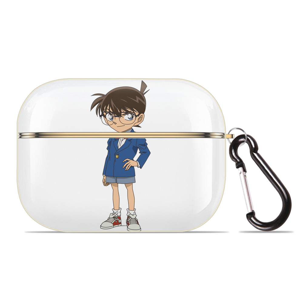 （画像用） 名探偵コナン 江戸川 コナン Detective Conan Conan Edogawa 【AirPods Pro用】ハードシェル保護ケース｜耐衝撃・防指紋・カラビナ付き商品仕様
