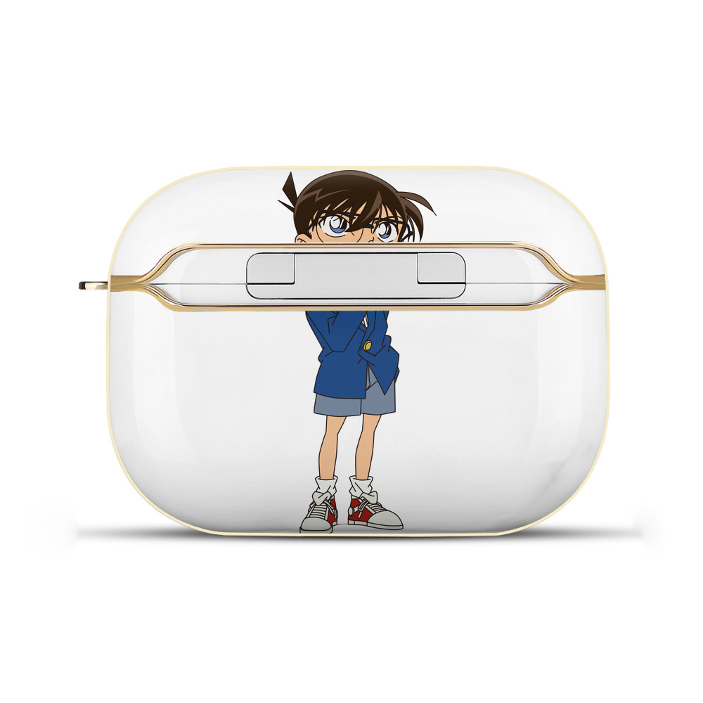 （画像用） 名探偵コナン 江戸川 コナン Detective Conan Conan Edogawa 【AirPods Pro用】ハードシェル保護ケース｜耐衝撃・防指紋・カラビナ付き商品仕様