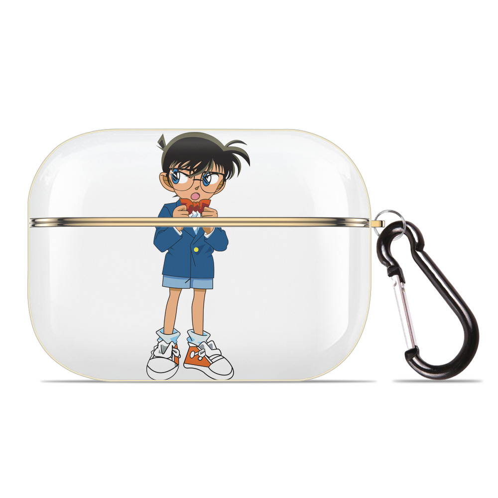 （画像用） 名探偵コナン 江戸川 コナン Detective Conan Conan Edogawa 【AirPods Pro用】ハードシェル保護ケース｜耐衝撃・防指紋・カラビナ付き商品仕様