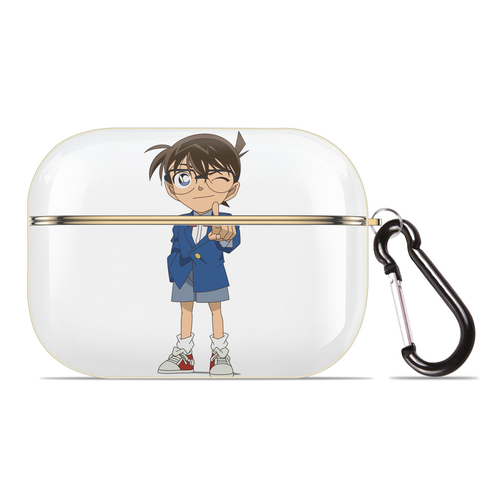 （画像用） 名探偵コナン 江戸川 コナン Detective Conan Conan Edogawa 【AirPods Pro用】ハードシェル保護ケース｜耐衝撃・防指紋・カラビナ付き商品仕様