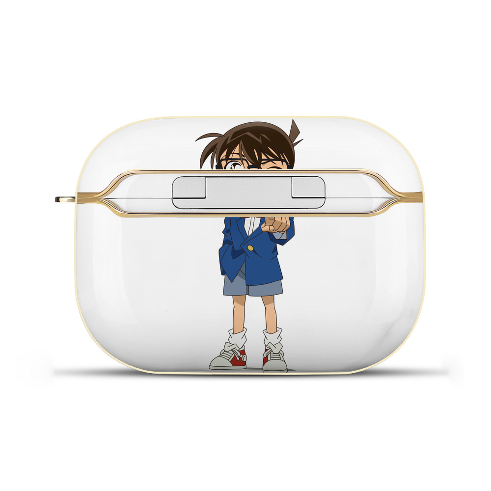 （画像用） 名探偵コナン 江戸川 コナン Detective Conan Conan Edogawa 【AirPods Pro用】ハードシェル保護ケース｜耐衝撃・防指紋・カラビナ付き商品仕様