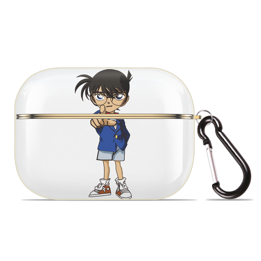 （画像用） 名探偵コナン 江戸川 コナン Detective Conan Conan Edogawa 【AirPods Pro用】ハードシェル保護ケース｜耐衝撃・防指紋・カラビナ付き商品仕様