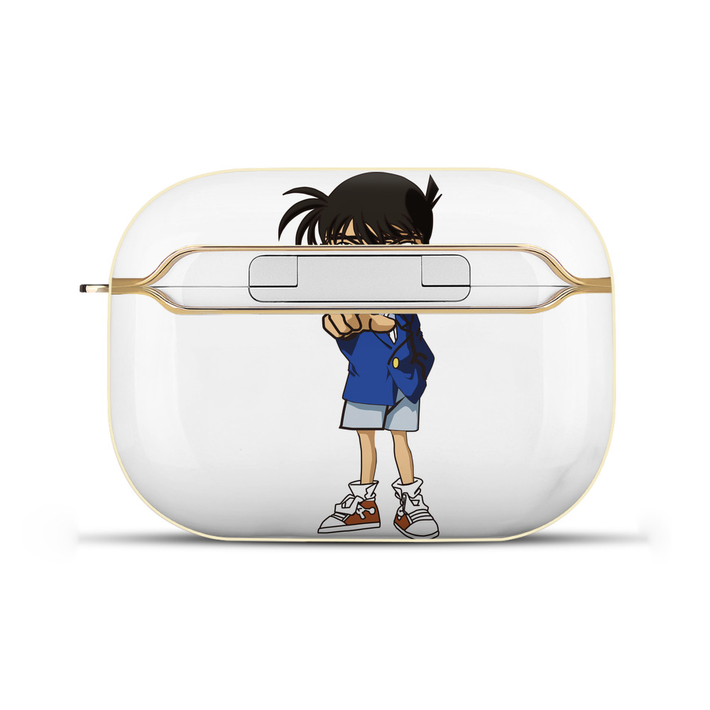 （画像用） 名探偵コナン 江戸川 コナン Detective Conan Conan Edogawa 【AirPods Pro用】ハードシェル保護ケース｜耐衝撃・防指紋・カラビナ付き商品仕様