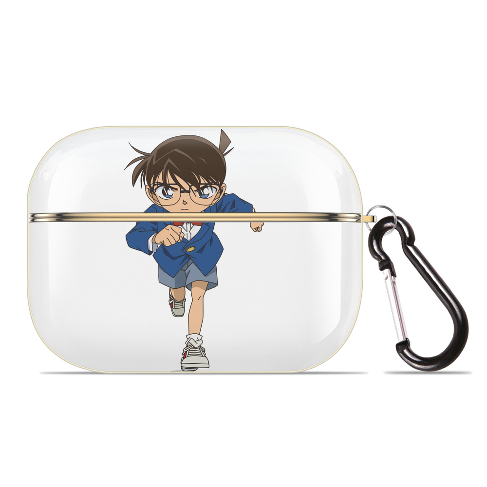 （画像用） 名探偵コナン 江戸川 コナン Detective Conan Conan Edogawa 【AirPods Pro用】ハードシェル保護ケース｜耐衝撃・防指紋・カラビナ付き商品仕様