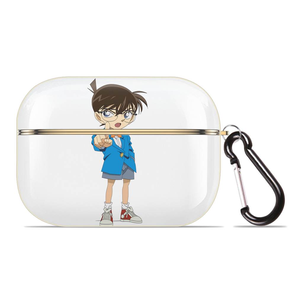 （画像用） 名探偵コナン 江戸川 コナン Detective Conan Conan Edogawa 【AirPods Pro用】ハードシェル保護ケース｜耐衝撃・防指紋・カラビナ付き商品仕様