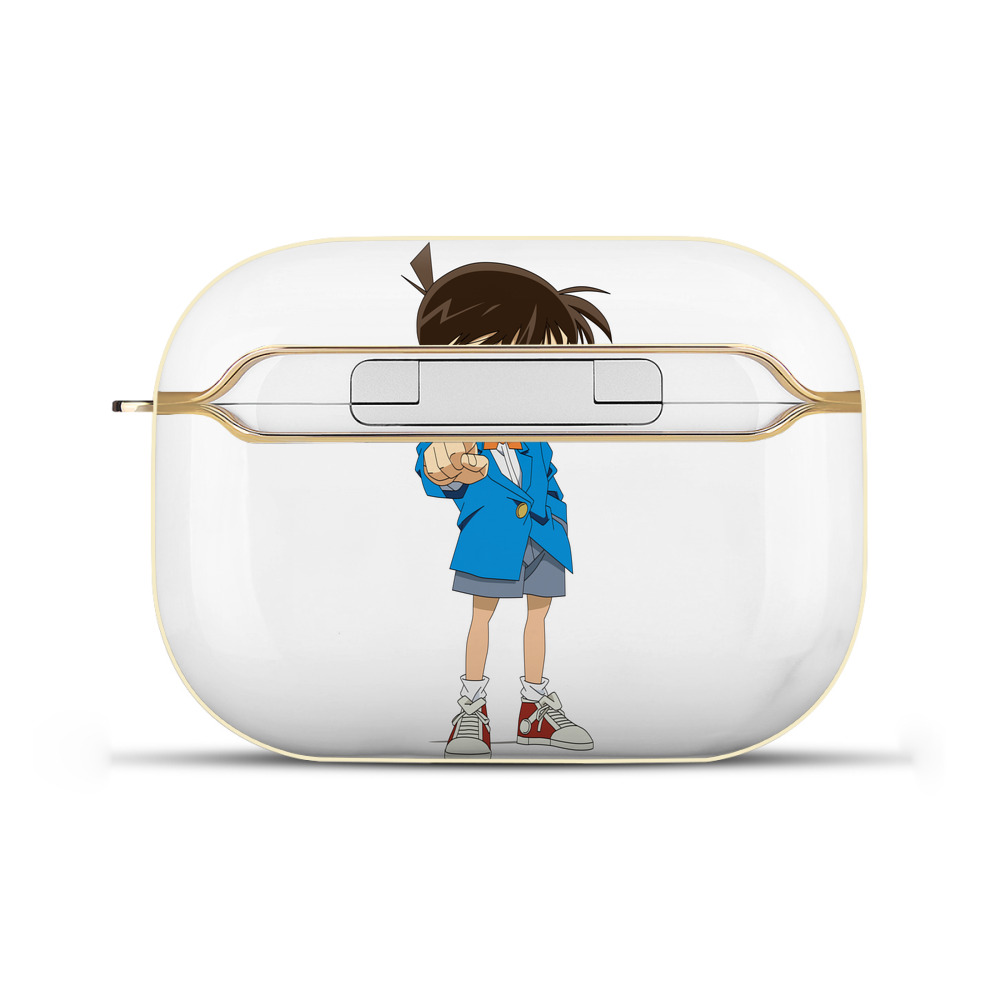 （画像用） 名探偵コナン 江戸川 コナン Detective Conan Conan Edogawa 【AirPods Pro用】ハードシェル保護ケース｜耐衝撃・防指紋・カラビナ付き商品仕様