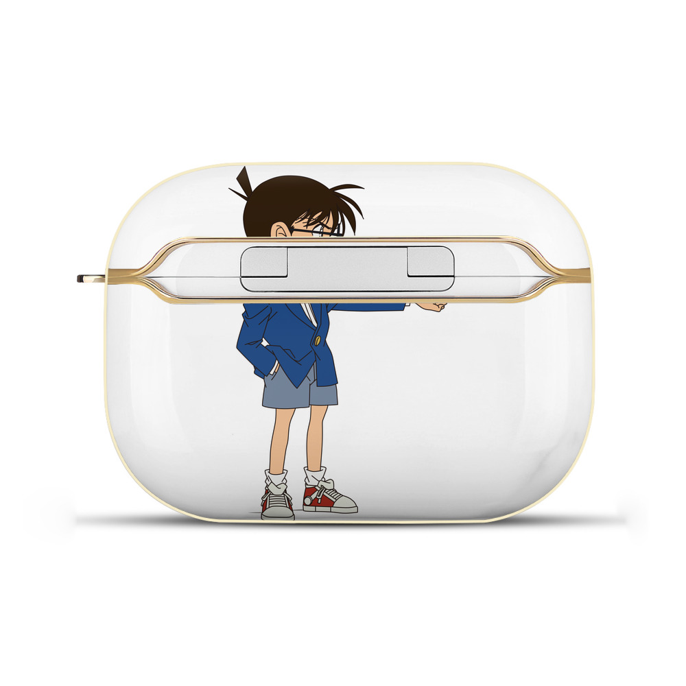 （画像用） 名探偵コナン 江戸川 コナン Detective Conan Conan Edogawa 【AirPods Pro用】ハードシェル保護ケース｜耐衝撃・防指紋・カラビナ付き商品仕様