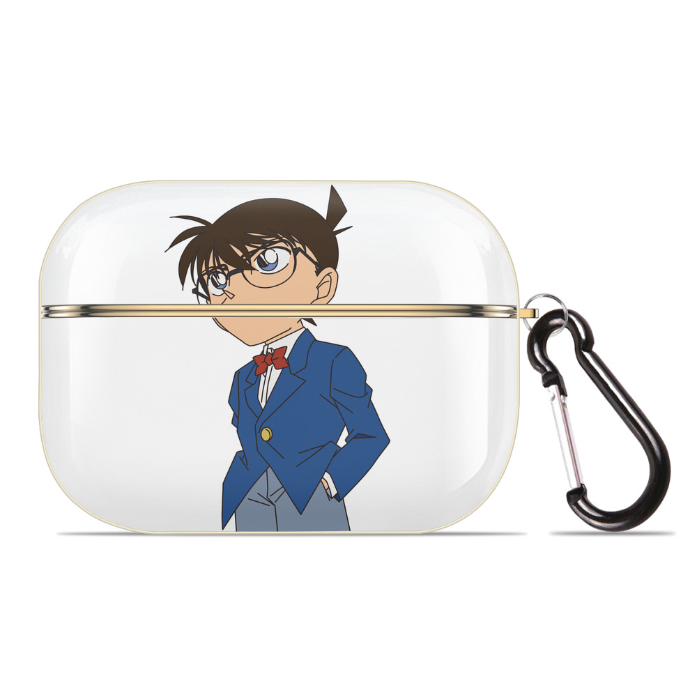 （画像用） 名探偵コナン 江戸川 コナン Detective Conan Conan Edogawa 【AirPods Pro用】ハードシェル保護ケース｜耐衝撃・防指紋・カラビナ付き商品仕様