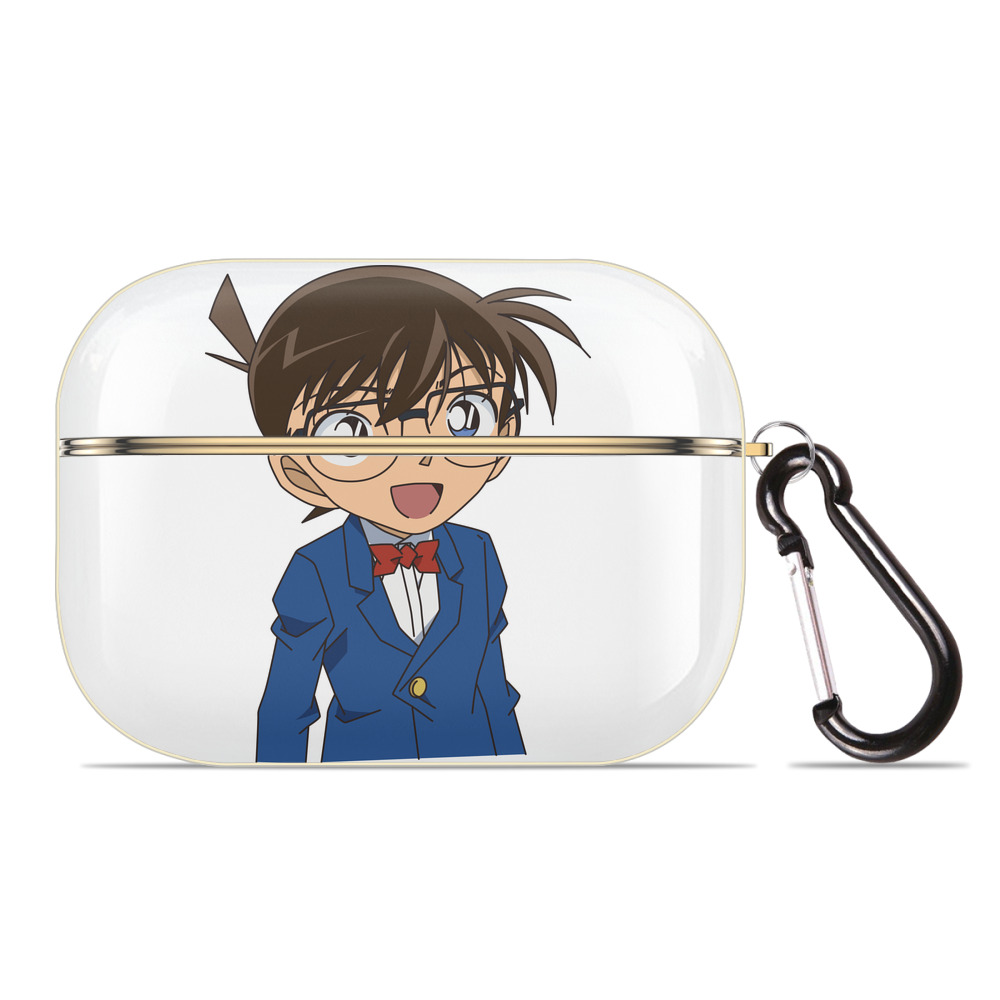 （画像用） 名探偵コナン 江戸川 コナン Detective Conan Conan Edogawa 【AirPods Pro用】ハードシェル保護ケース｜耐衝撃・防指紋・カラビナ付き商品仕様