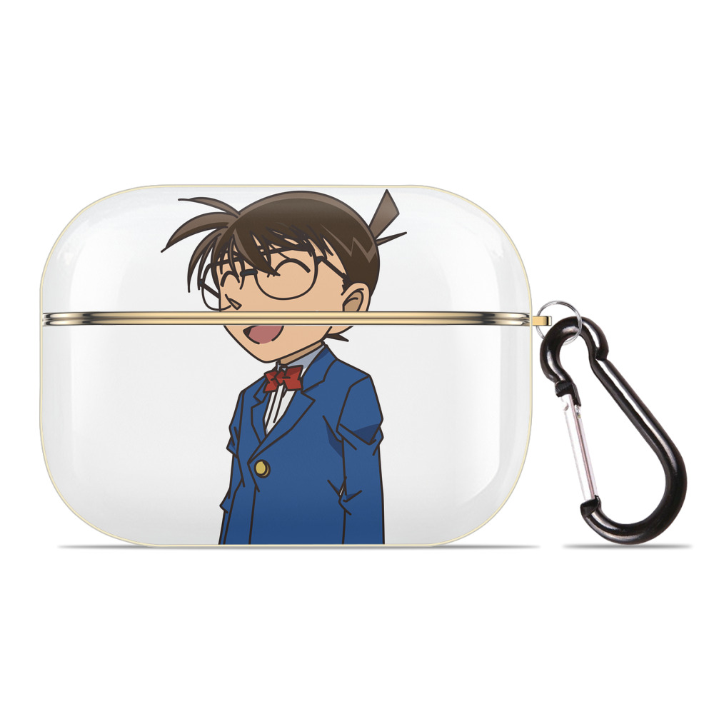 （画像用） 名探偵コナン 江戸川 コナン Detective Conan Conan Edogawa 【AirPods Pro用】ハードシェル保護ケース｜耐衝撃・防指紋・カラビナ付き商品仕様