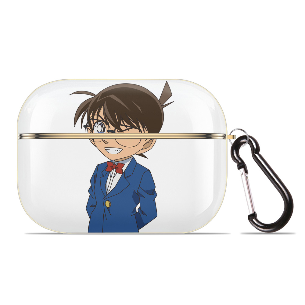 （画像用） 名探偵コナン 江戸川 コナン Detective Conan Conan Edogawa 【AirPods Pro用】ハードシェル保護ケース｜耐衝撃・防指紋・カラビナ付き商品仕様