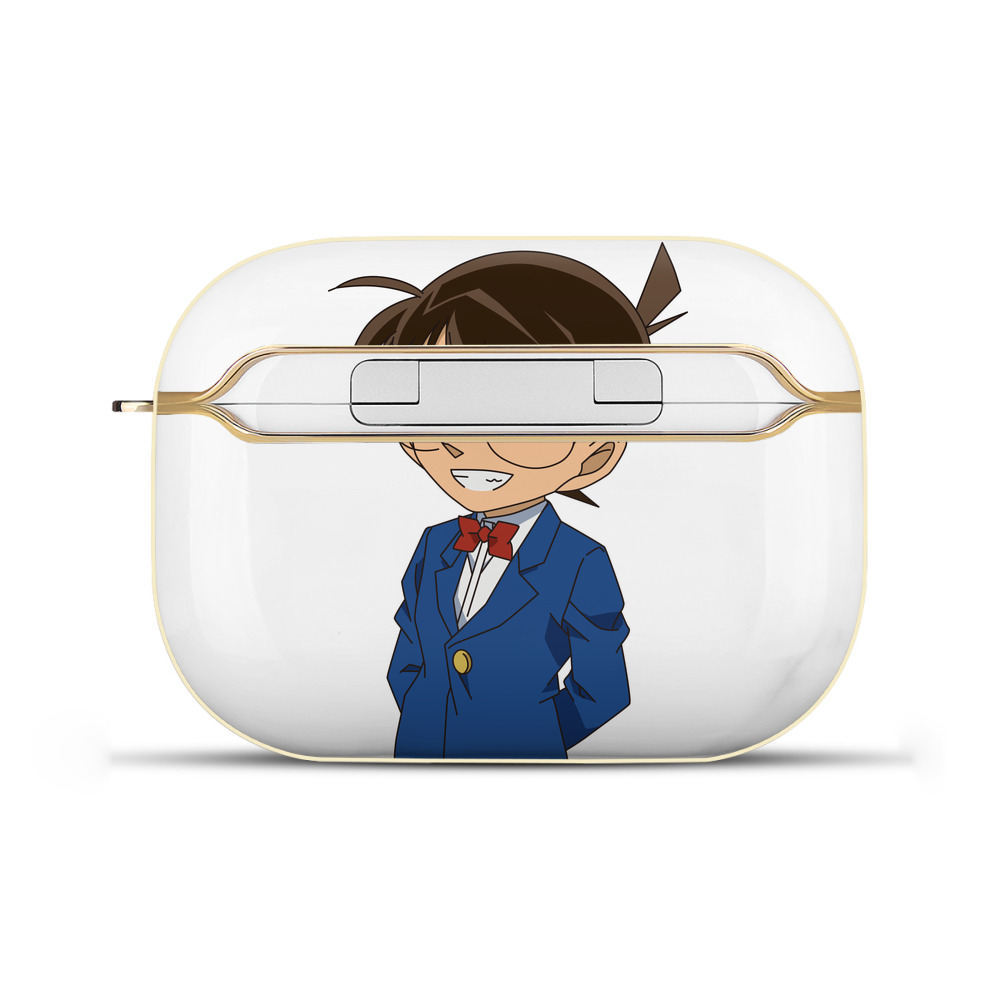 （画像用） 名探偵コナン 江戸川 コナン Detective Conan Conan Edogawa 【AirPods Pro用】ハードシェル保護ケース｜耐衝撃・防指紋・カラビナ付き商品仕様