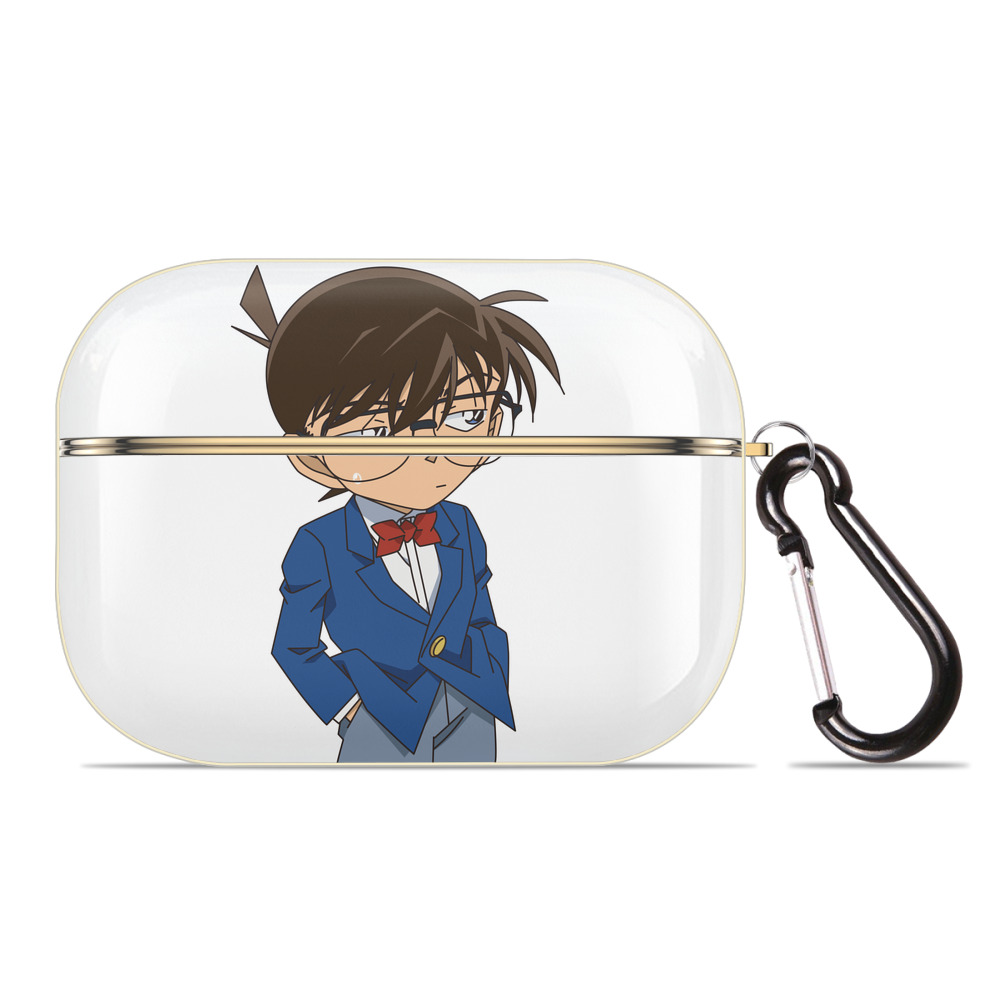 （画像用） 名探偵コナン 江戸川 コナン Detective Conan Conan Edogawa 【AirPods Pro用】ハードシェル保護ケース｜耐衝撃・防指紋・カラビナ付き商品仕様