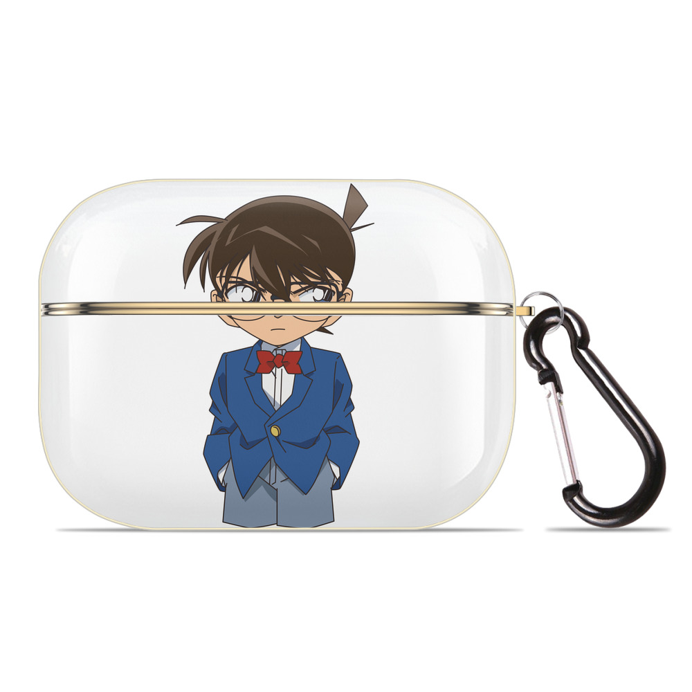 （画像用） 名探偵コナン 江戸川 コナン Detective Conan Conan Edogawa 【AirPods Pro用】ハードシェル保護ケース｜耐衝撃・防指紋・カラビナ付き商品仕様