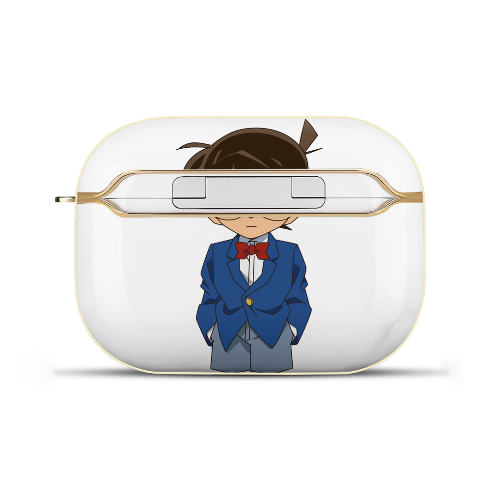 （画像用） 名探偵コナン 江戸川 コナン Detective Conan Conan Edogawa 【AirPods Pro用】ハードシェル保護ケース｜耐衝撃・防指紋・カラビナ付き商品仕様