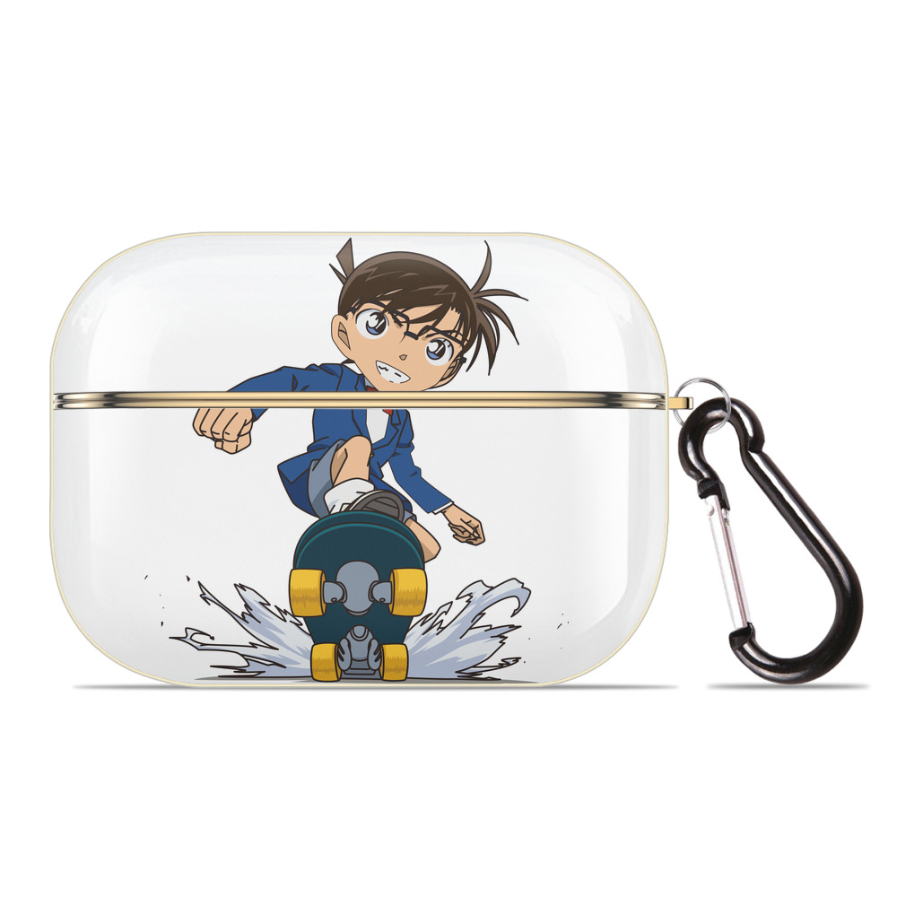 （画像用） 名探偵コナン 江戸川 コナン Detective Conan Conan Edogawa 【AirPods Pro用】ハードシェル保護ケース｜耐衝撃・防指紋・カラビナ付き商品仕様