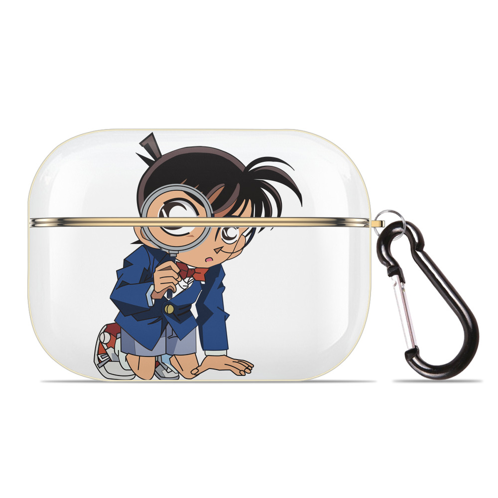 （画像用） 名探偵コナン 江戸川 コナン Detective Conan Conan Edogawa 【AirPods Pro用】ハードシェル保護ケース｜耐衝撃・防指紋・カラビナ付き商品仕様