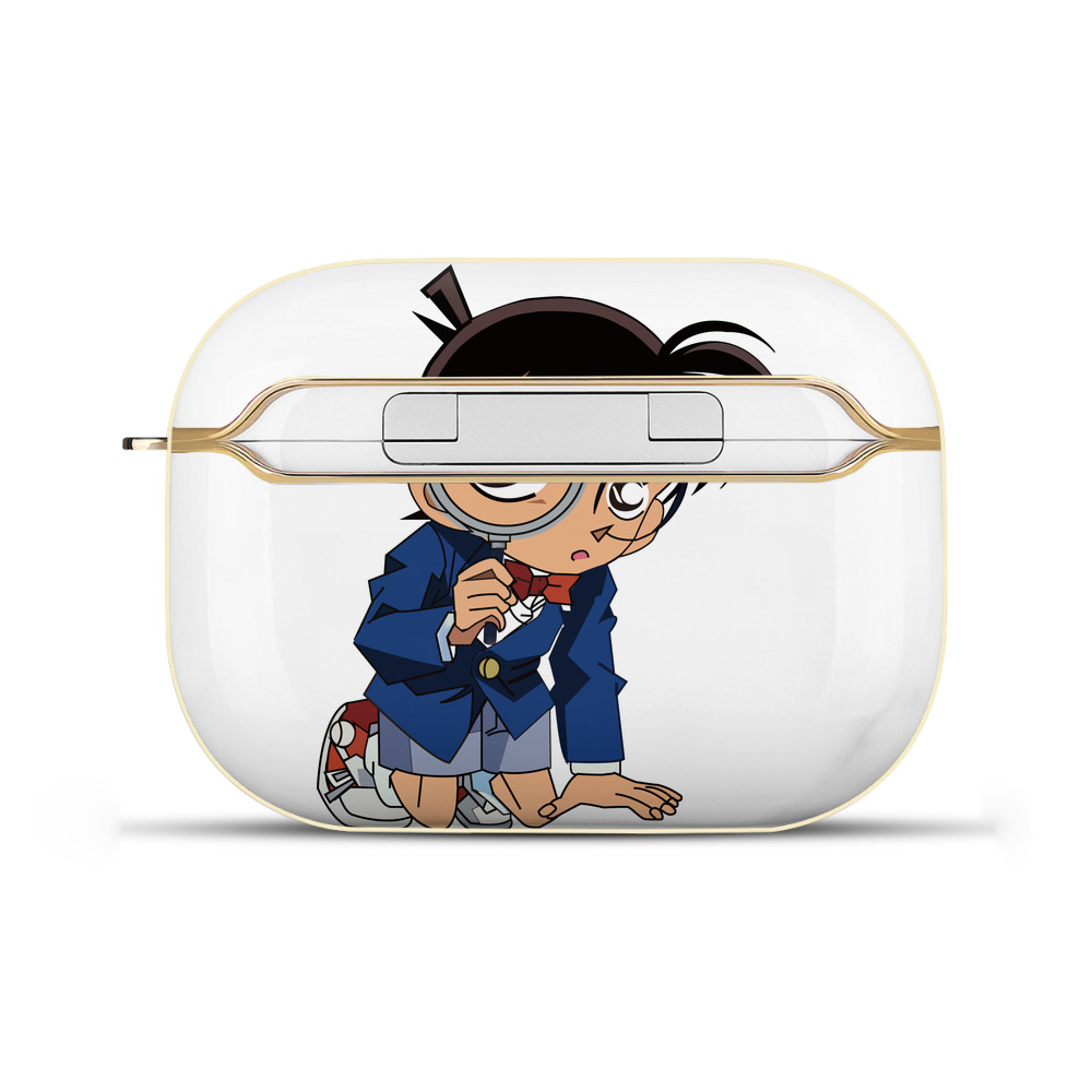 （画像用） 名探偵コナン 江戸川 コナン Detective Conan Conan Edogawa 【AirPods Pro用】ハードシェル保護ケース｜耐衝撃・防指紋・カラビナ付き商品仕様