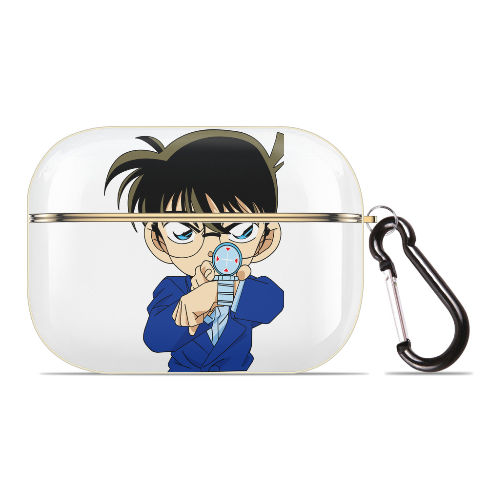 （画像用） 名探偵コナン 江戸川 コナン Detective Conan Conan Edogawa 【AirPods Pro用】ハードシェル保護ケース｜耐衝撃・防指紋・カラビナ付き商品仕様