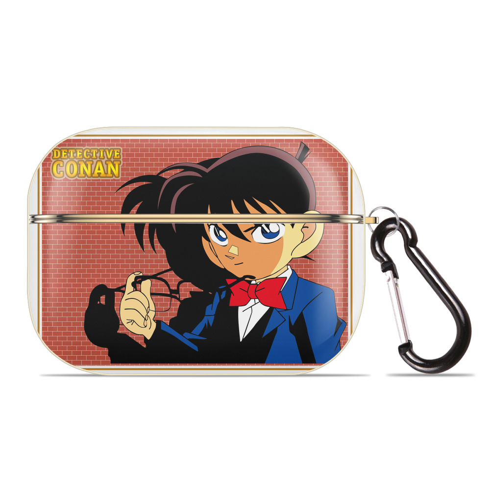 （画像用） 名探偵コナン 江戸川 コナン Detective Conan Conan Edogawa 【AirPods Pro用】ハードシェル保護ケース｜耐衝撃・防指紋・カラビナ付き商品仕様