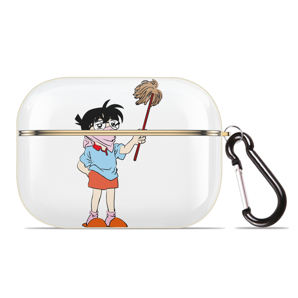 （画像用） 名探偵コナン 江戸川 コナン Detective Conan Conan Edogawa 【AirPods Pro用】ハードシェル保護ケース｜耐衝撃・防指紋・カラビナ付き商品仕様
