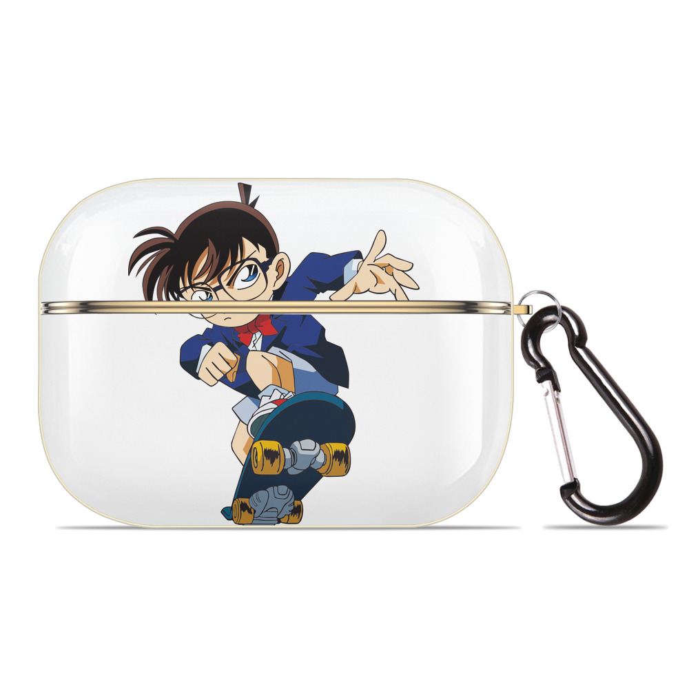 （画像用） 名探偵コナン 江戸川 コナン Detective Conan Conan Edogawa 【AirPods Pro用】ハードシェル保護ケース｜耐衝撃・防指紋・カラビナ付き商品仕様