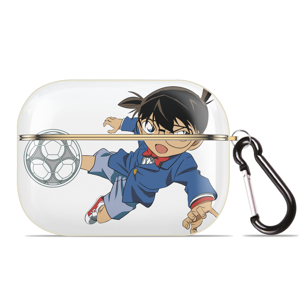 （画像用） 名探偵コナン 江戸川 コナン Detective Conan Conan Edogawa 【AirPods Pro用】ハードシェル保護ケース｜耐衝撃・防指紋・カラビナ付き商品仕様
