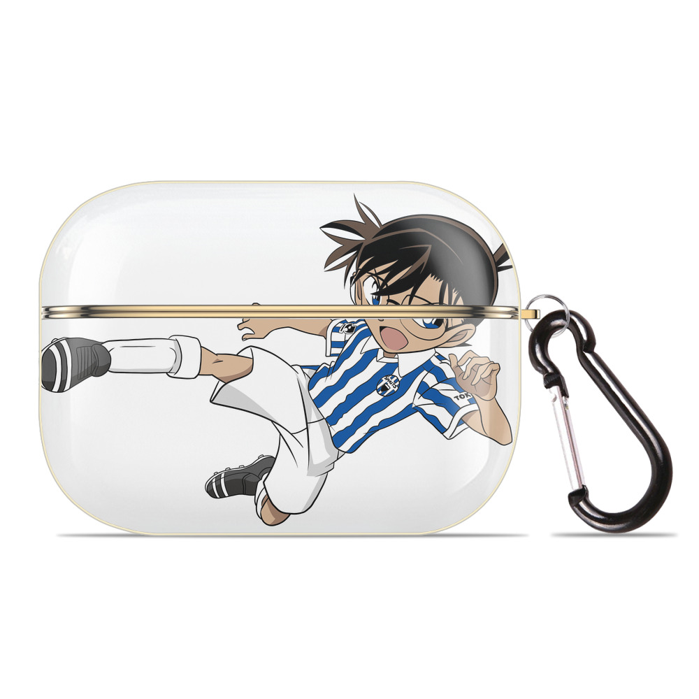 （画像用） 名探偵コナン 江戸川 コナン Detective Conan Conan Edogawa 【AirPods Pro用】ハードシェル保護ケース｜耐衝撃・防指紋・カラビナ付き商品仕様