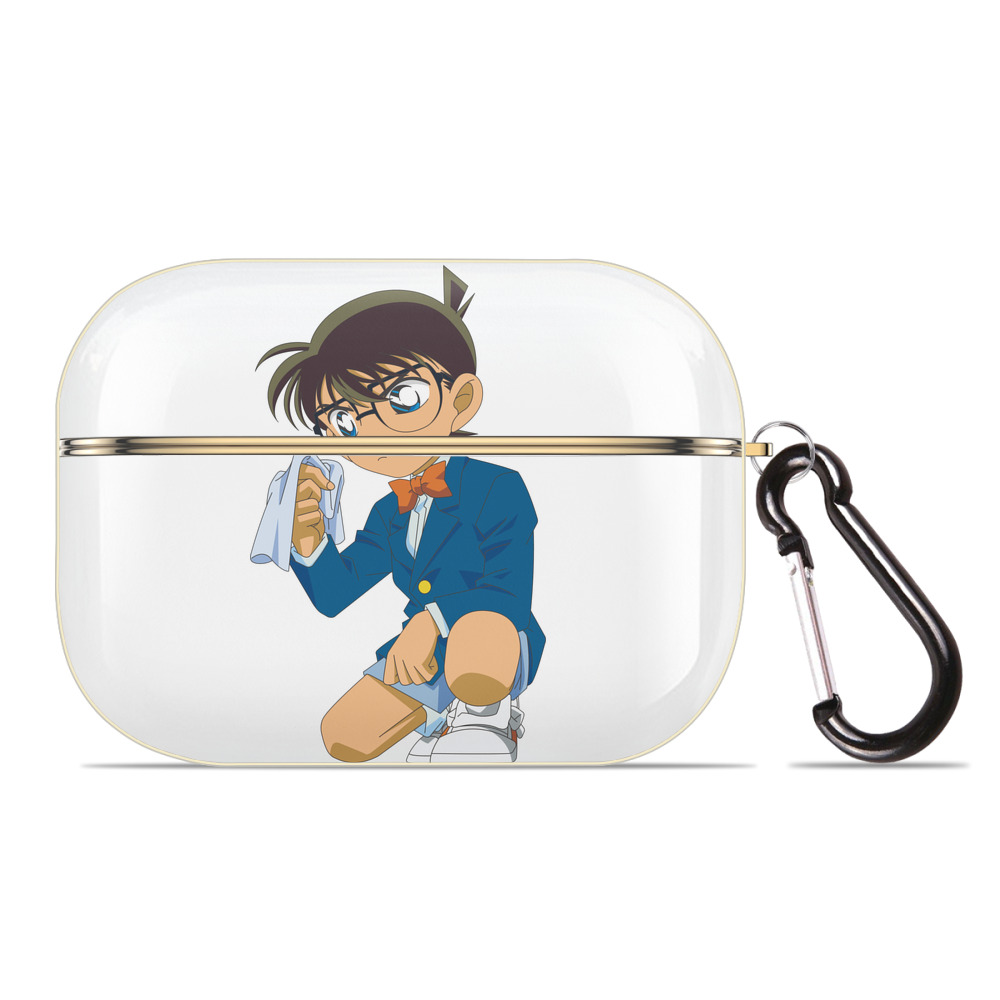 （画像用） 名探偵コナン 江戸川 コナン Detective Conan Conan Edogawa 【AirPods Pro用】ハードシェル保護ケース｜耐衝撃・防指紋・カラビナ付き商品仕様