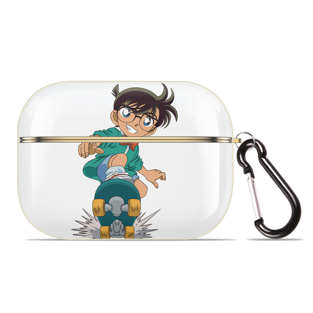 （画像用） 名探偵コナン 江戸川 コナン Detective Conan Conan Edogawa 【AirPods Pro用】ハードシェル保護ケース｜耐衝撃・防指紋・カラビナ付き商品仕様