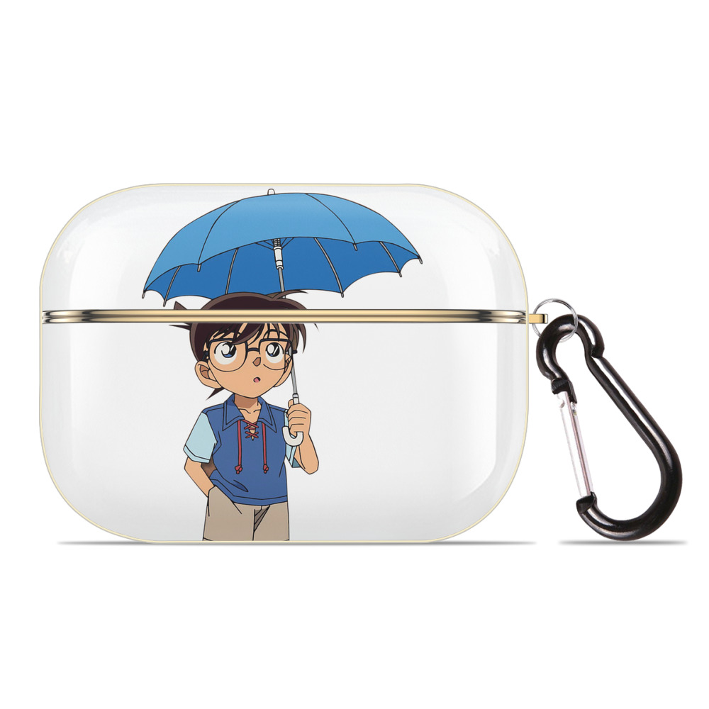 （画像用） 名探偵コナン 江戸川 コナン Detective Conan Conan Edogawa 【AirPods Pro用】ハードシェル保護ケース｜耐衝撃・防指紋・カラビナ付き商品仕様
