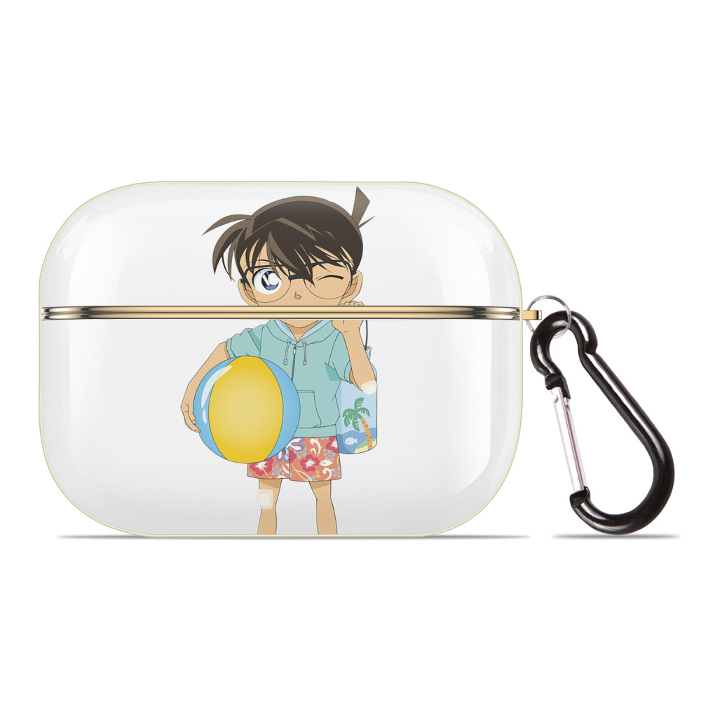 （画像用） 名探偵コナン 江戸川 コナン Detective Conan Conan Edogawa 【AirPods Pro用】ハードシェル保護ケース｜耐衝撃・防指紋・カラビナ付き商品仕様