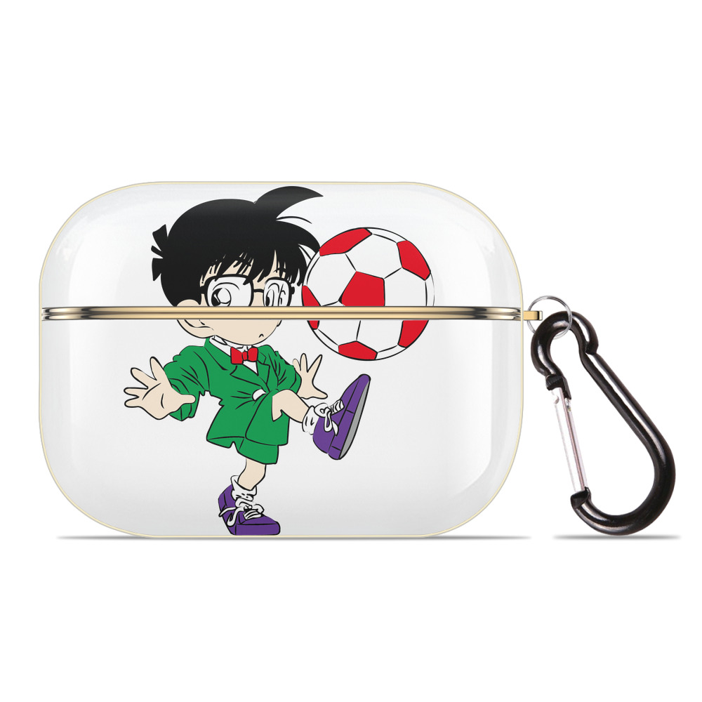 （画像用） 名探偵コナン 江戸川 コナン Detective Conan Conan Edogawa 【AirPods Pro用】ハードシェル保護ケース｜耐衝撃・防指紋・カラビナ付き商品仕様