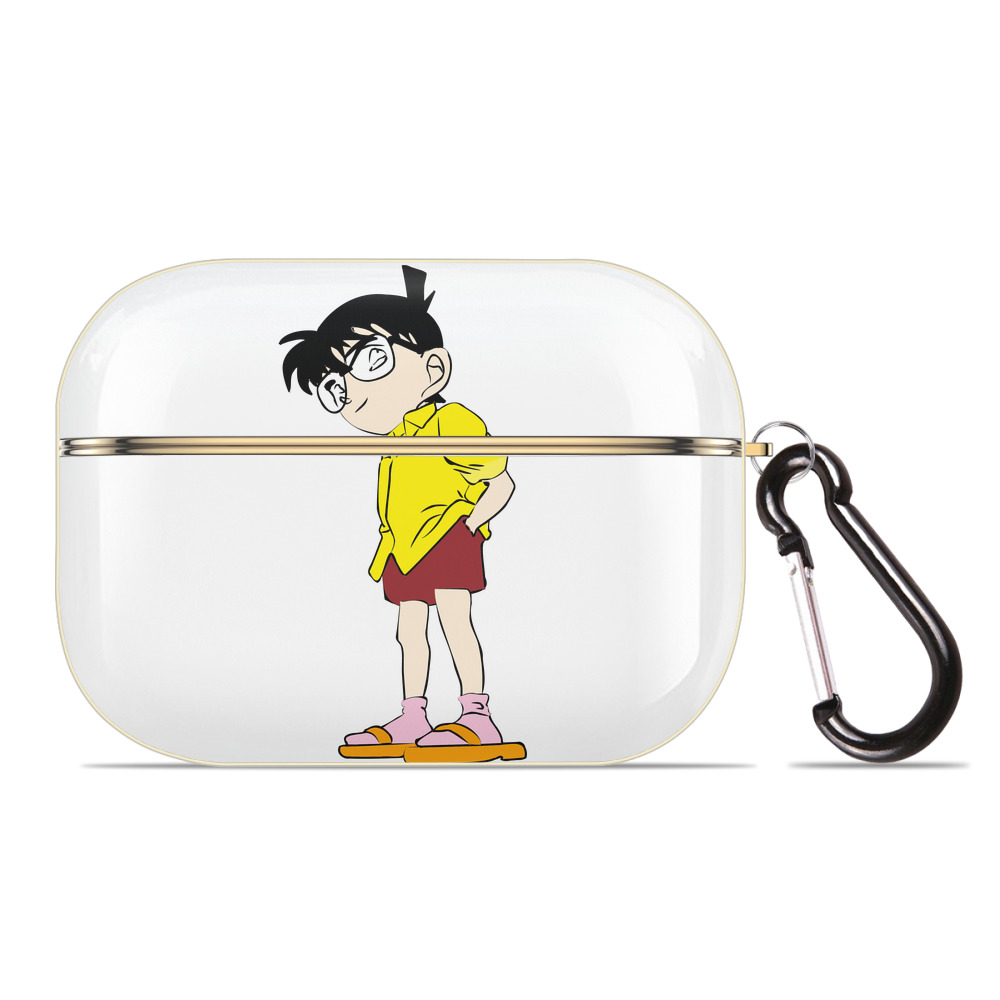 （画像用） 名探偵コナン 江戸川 コナン Detective Conan Conan Edogawa 【AirPods Pro用】ハードシェル保護ケース｜耐衝撃・防指紋・カラビナ付き商品仕様