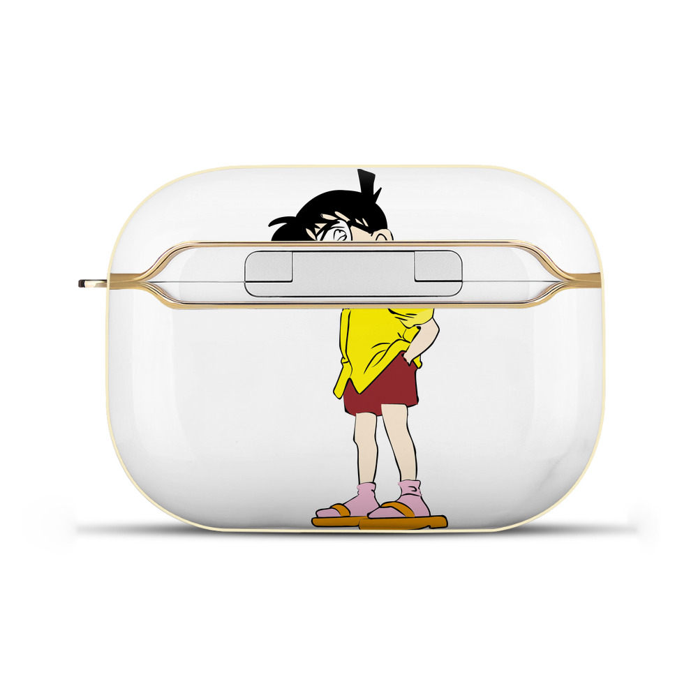 （画像用） 名探偵コナン 江戸川 コナン Detective Conan Conan Edogawa 【AirPods Pro用】ハードシェル保護ケース｜耐衝撃・防指紋・カラビナ付き商品仕様