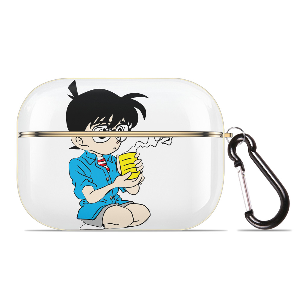 （画像用） 名探偵コナン 江戸川 コナン Detective Conan Conan Edogawa 【AirPods Pro用】ハードシェル保護ケース｜耐衝撃・防指紋・カラビナ付き商品仕様